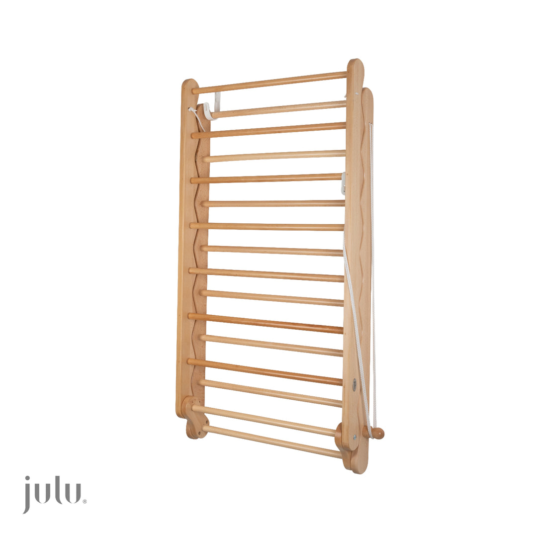 Laundry Ladder Beech Wall Mounted Clothes Drying Rack