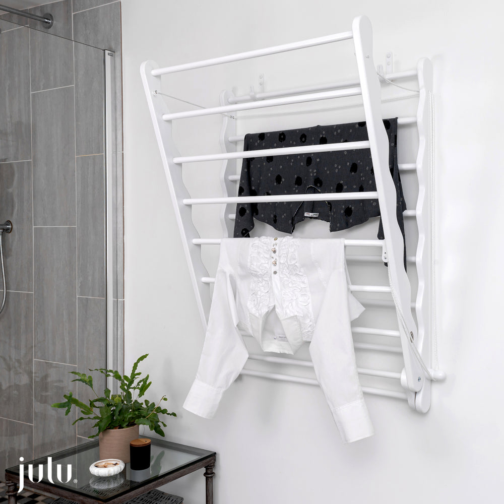 Atrractive Beech White Clothes Airer, drying rack sold by Julu