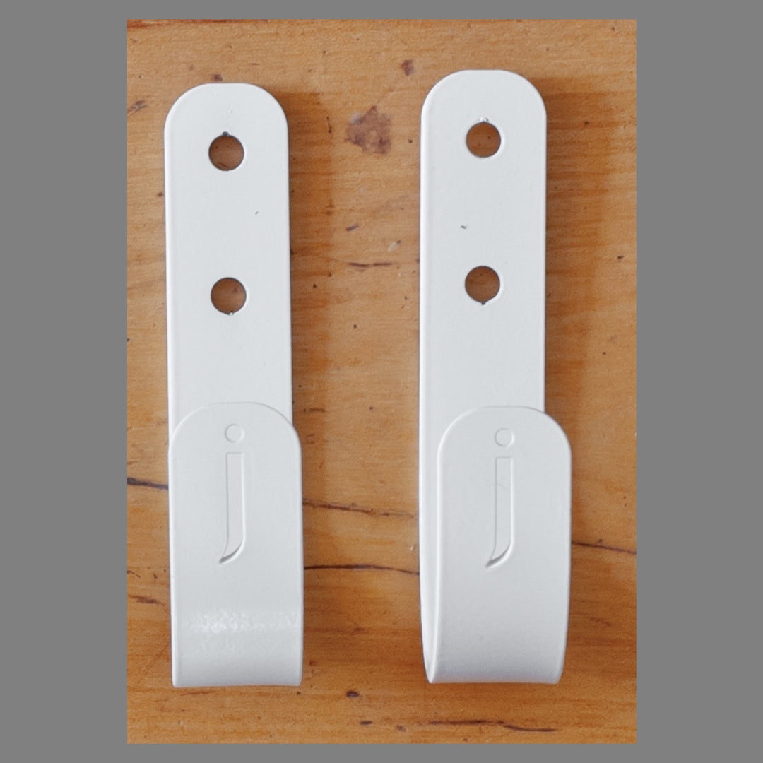 Julu White Brackets sold for use with the Laundry Ladder Clothes Airer