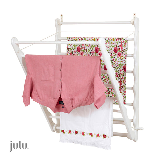 Fabulously simple clothes airer.  Stylish.  Sold by Julu