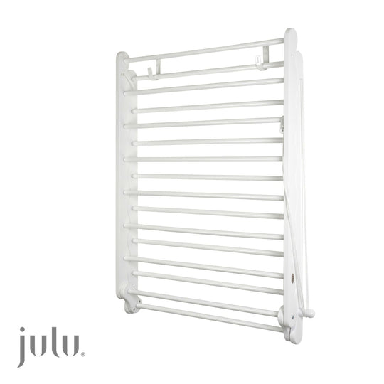 Beautiful Beech White Clothes Airer, drying rack, fully closed. sold by Julu