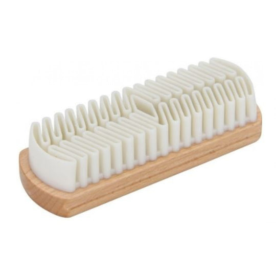 Crepe Suede Brush Fantastic on suede to keep it clean.  Sold by Julu