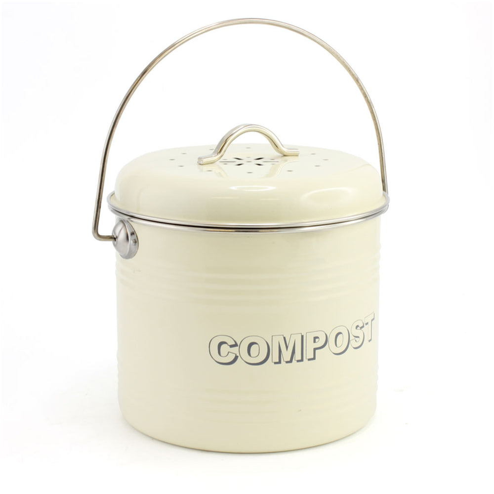 Handy Cream Compost Bin.  Sold by Julu