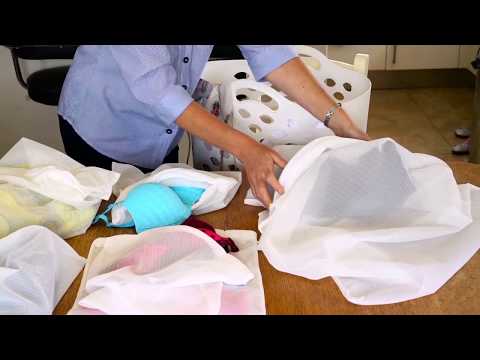 Video Showing net wash bags.  Bra Bag and large Net Bag  Sold by Julu