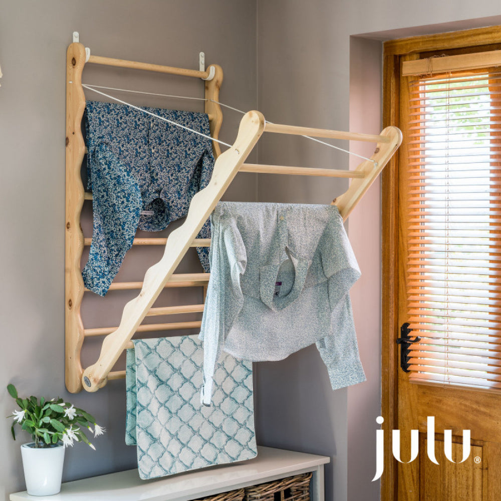 Image shows wall mounted clothes airer indoor by Julu
